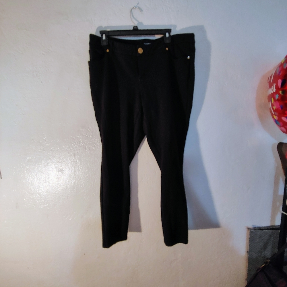 TORRID Black Pants soft vintage, great condition, loose baggy relaxed soft